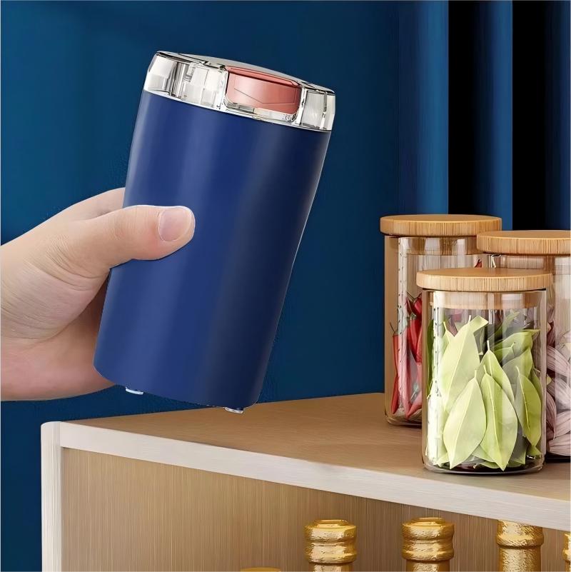 2025 Ny Liten Elektrisk Kvarn Spannmålskvarn Kaffekvarn Rostfritt Stål Nötter Bönor Sädeskvarn Örter för köket