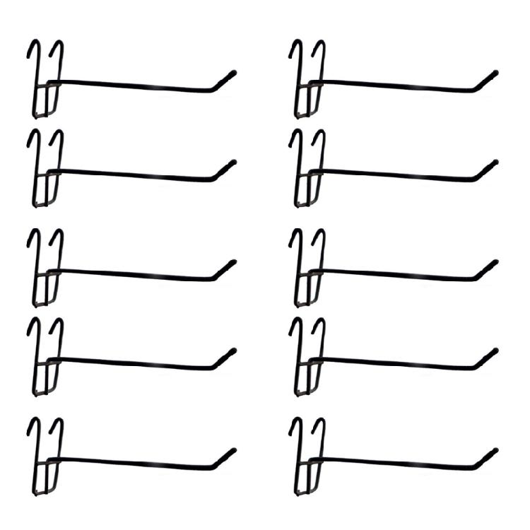 10Pcs Versatile Pegboard Hooks Grid Wall Mesh Retail Display Shop Peg Goods Shelf Minimalist Panel Pegboard Hooks