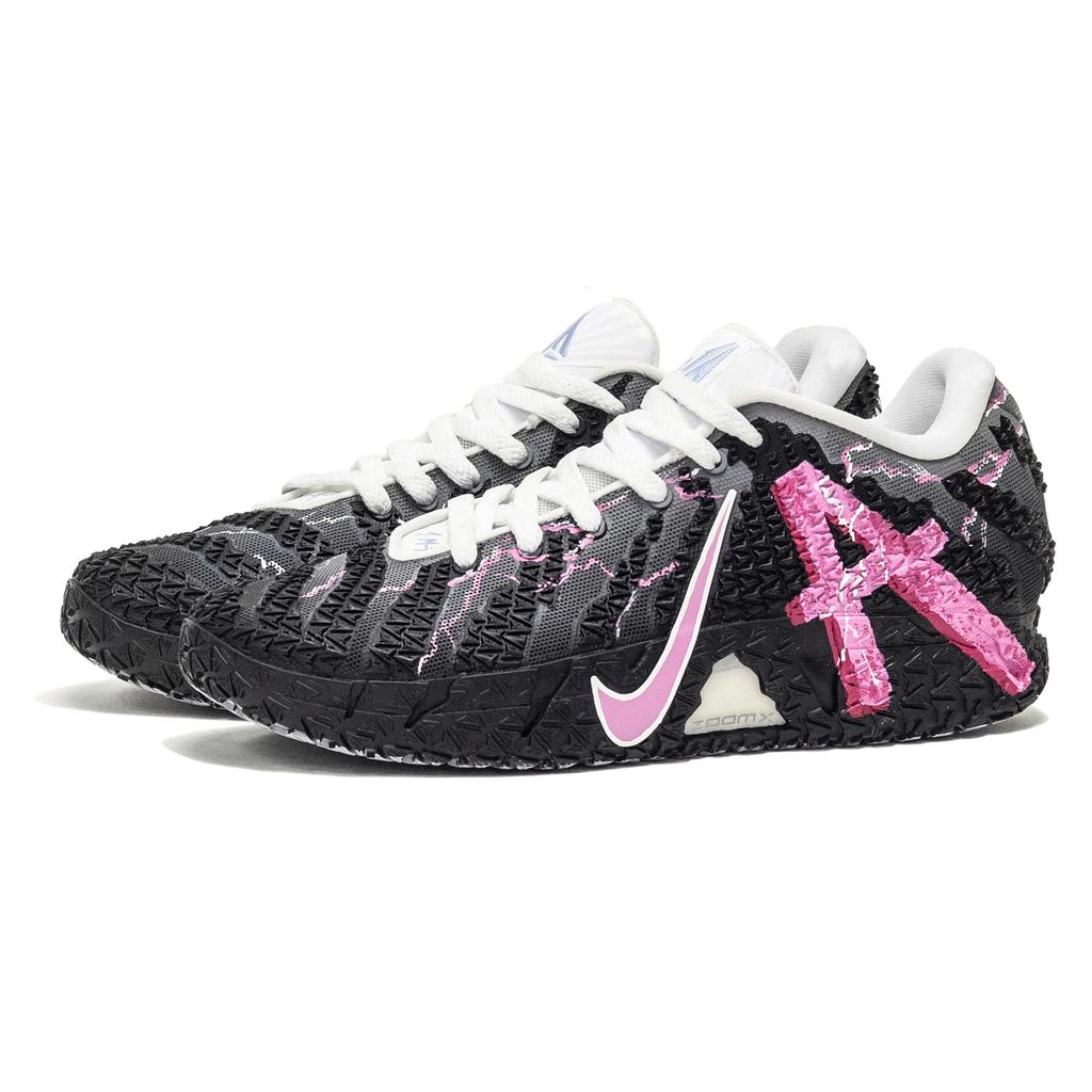 Nike Ja Morant 3 Błyskawica Neon Odporne na ścieranie Odporne na ścieranie Niskie buty do koszykówki Unisex Czarne Różowe HF2794-100(Zespół 60-)