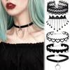 Girl Black Lace Choker Necklace For Women Trendy Neck Chain Collarbone Necklaces Punk Lolita Gothic Jewelry For Girls Vintage