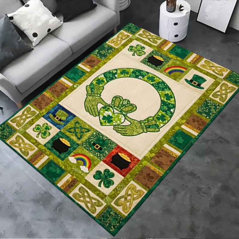 

2025 New St.Patrick s Day Carpet Rug for Living Room Bedroom Home Sofa Decoration,Kids play Non-slip Floor Mat74 40x60cm( 15x23in )