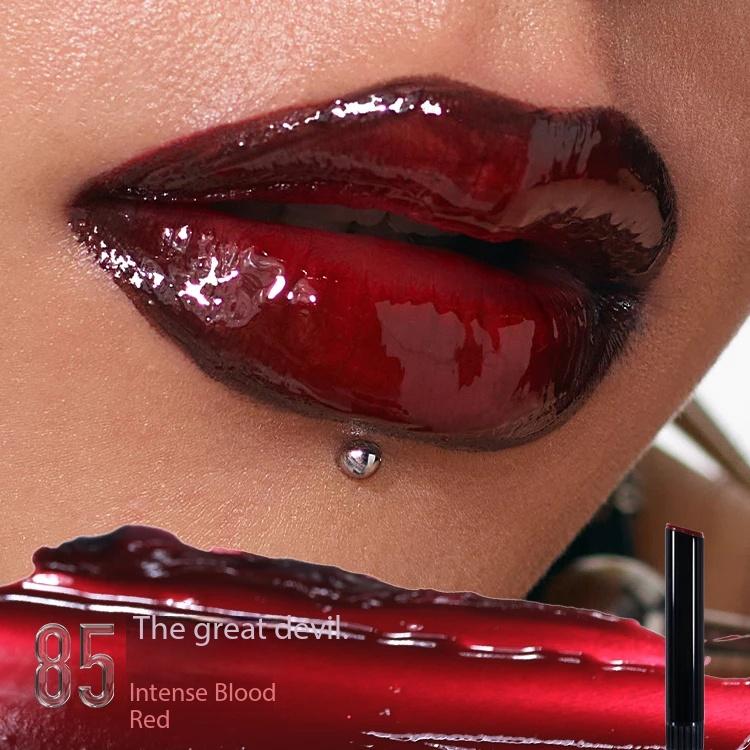 

Kaleidos Lip Gloss Mirror Matte Glitter Gothic Lip Glaze Moist Shimmer Nude Punk Dark Lipstick High Colors Lasting Lip Makeup