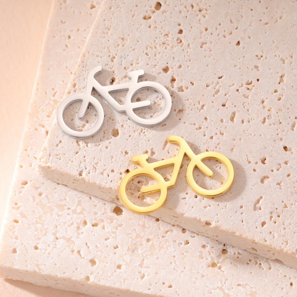 5pcs/lot Charms for Jewelry Making Stainless Steel Lotus Tulip Bicycle Elephant Pendant DIY Accessories for Bracelet Necklace