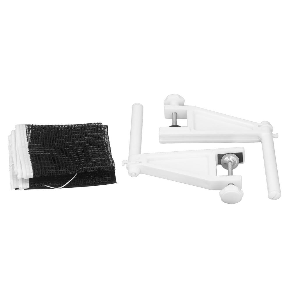 Table Tennis Net and Post Set Folding Adjustable Easy Setup Portable Table Tennis Mesh Net with