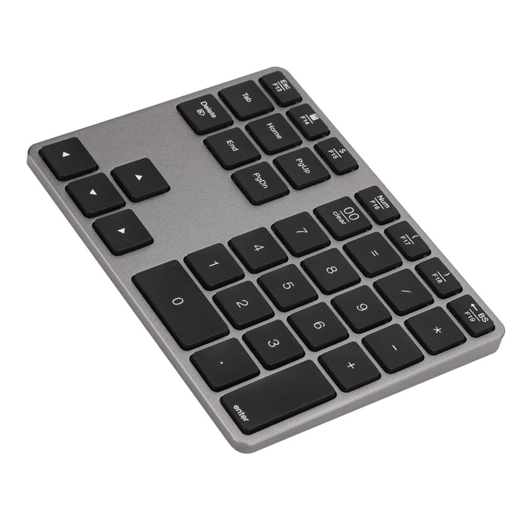 308 35 Keys Numeric Keypad Rechargeable Wireless Thin Keyboard Compatible with 5.0(Black )