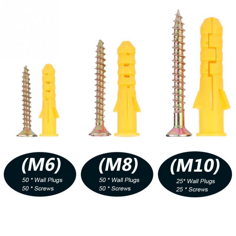 Buy Plastic Expansion Wall Plug Screw Fixings + Selftapping Screws