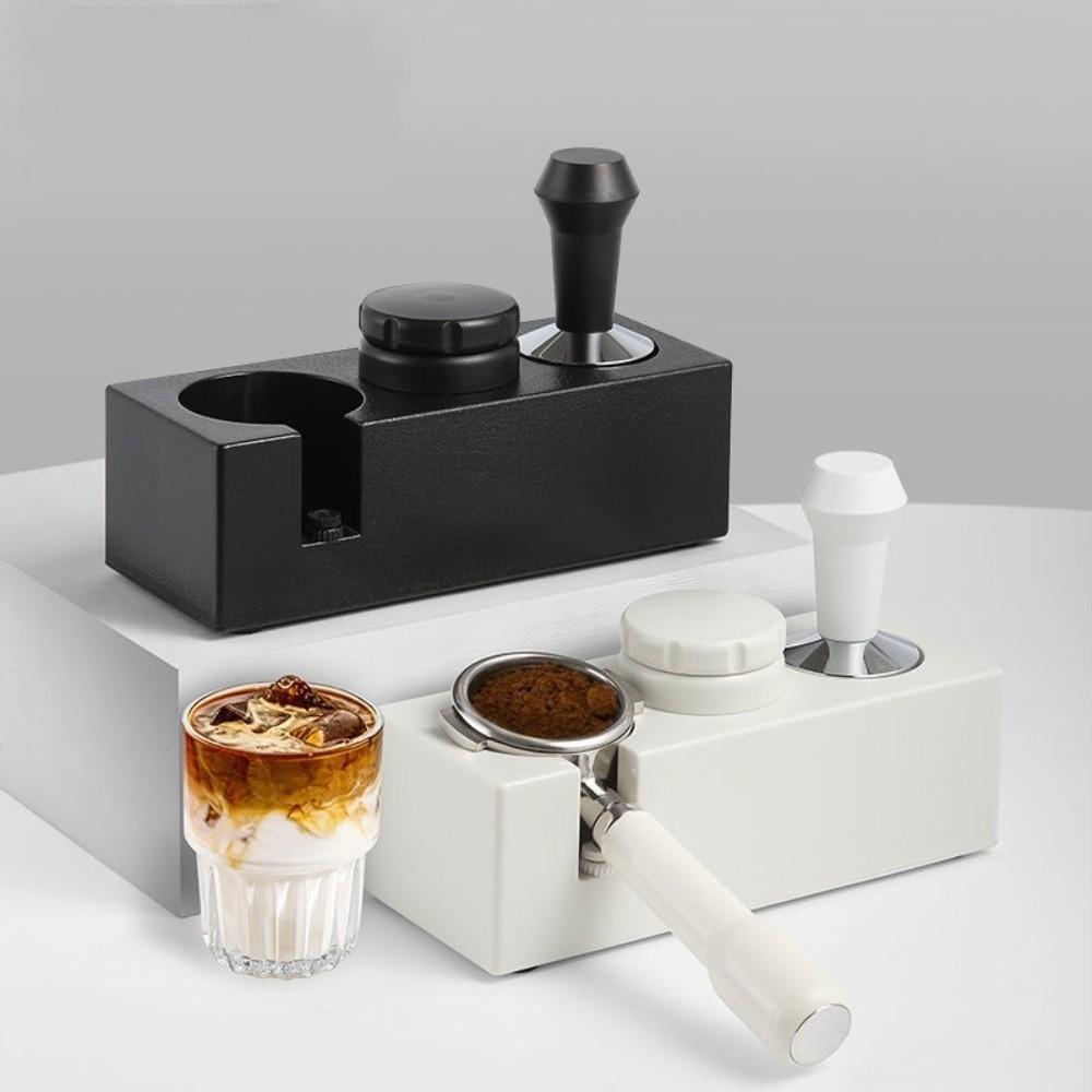 Universal 51/53/58mm Espresso Coffee Tamper Station 2 in 1 ABS Coffee Bar Stand Non Slip Coffee Tamper Base Cafe Supplies