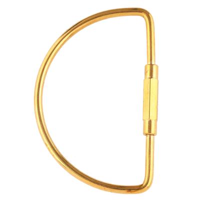 Brass Screw Lock Carabiner Clip Hook Keychain Key Ring DIY Gift