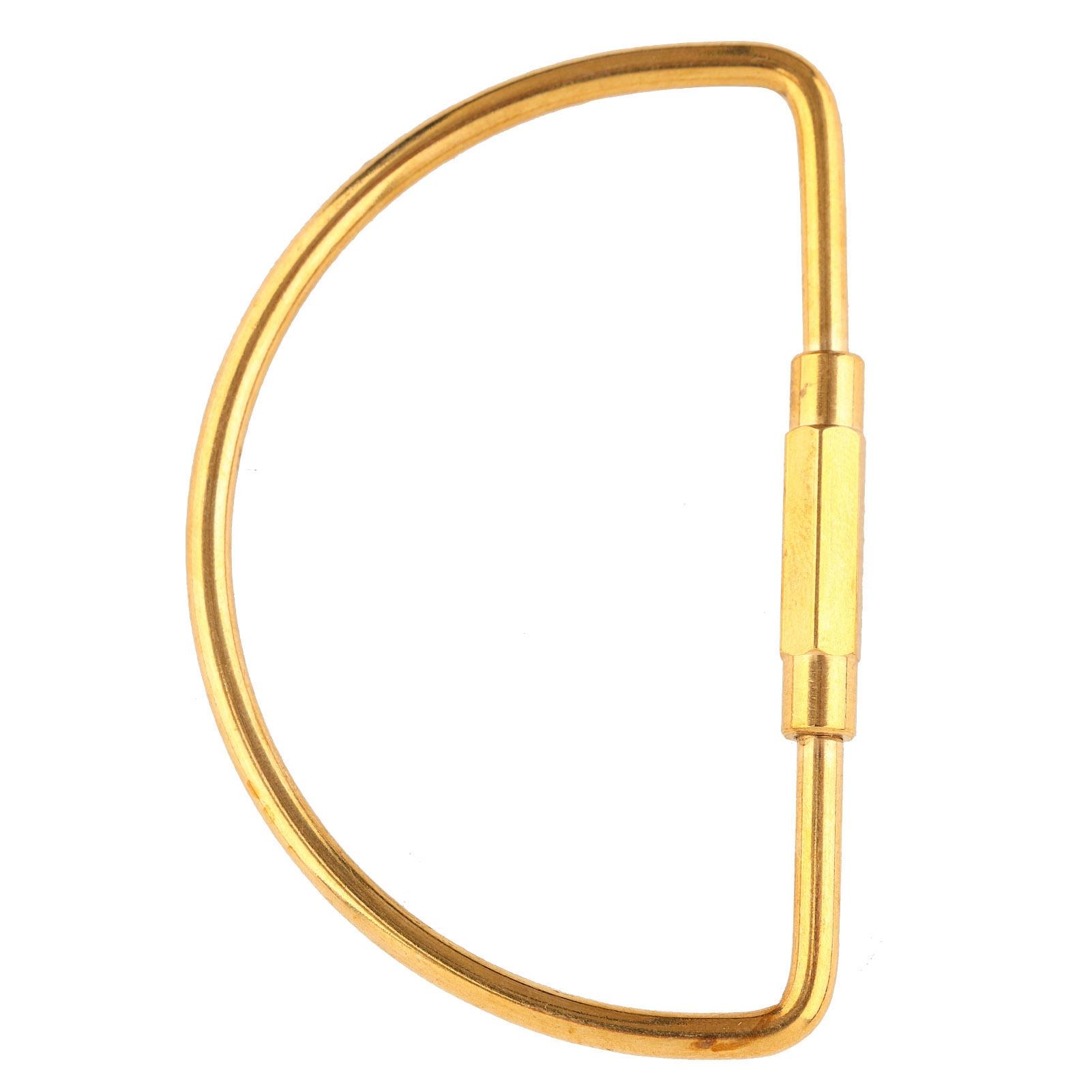 

Латунный винтовой замок карабин зажим крючок брелок брелок DIY подарок (Капля)