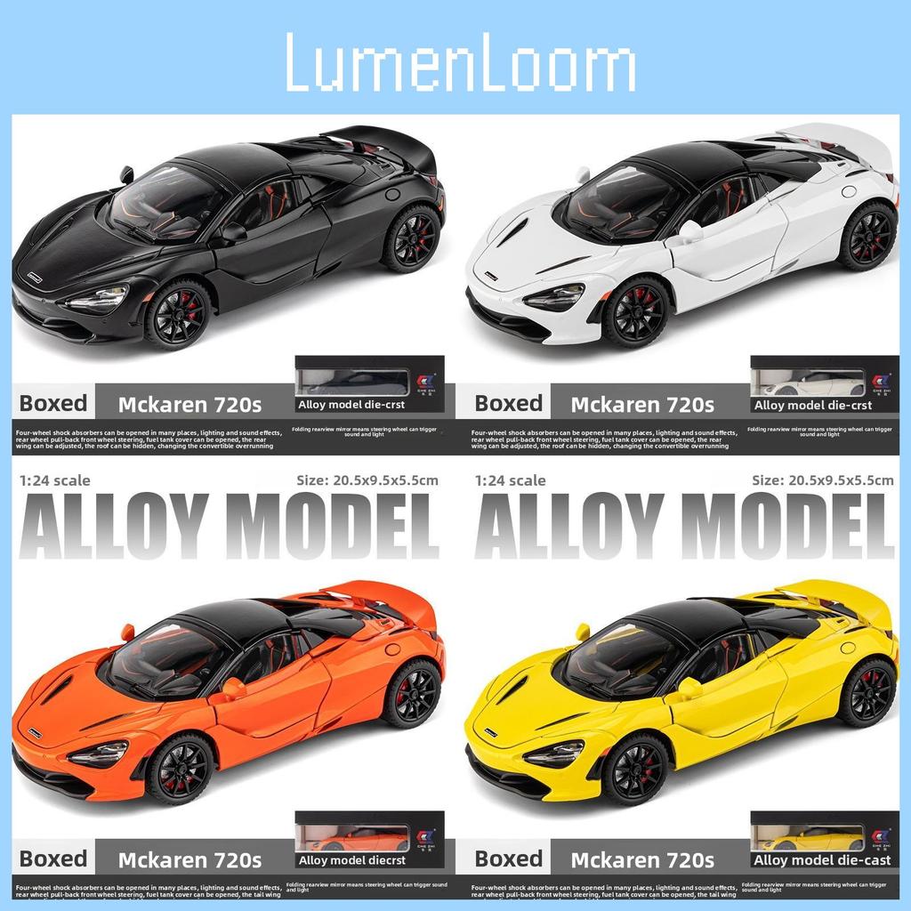 1:24 Alloy Car Model With Sound Light Open Doors For Kids Playroom