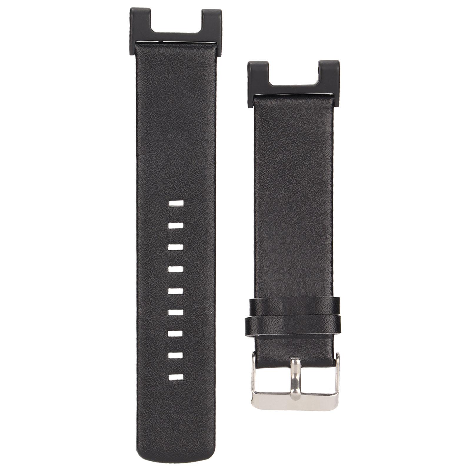 

Кожаный ремешок для часов Ремешки для наручных часов Двусторонний ремешок для смарт-часов Замена для Amazfit T Rex чёрный