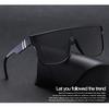 Mode Herren Damen Outdoor Polarisierte Sonnenbrille Fahren Sport Sonnenbrille UV400 Übergroße Rahmenbrille Reit-Sonnenbrille für Herren