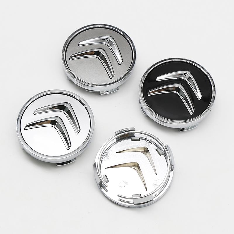 4 pezzi 3D 60mm Coprimozzo ruota auto ABS Badge Covers Sticker per Citroen C4 Picasso Xsara C5 Aircross Cactus C1 C2 C3 C6 C8