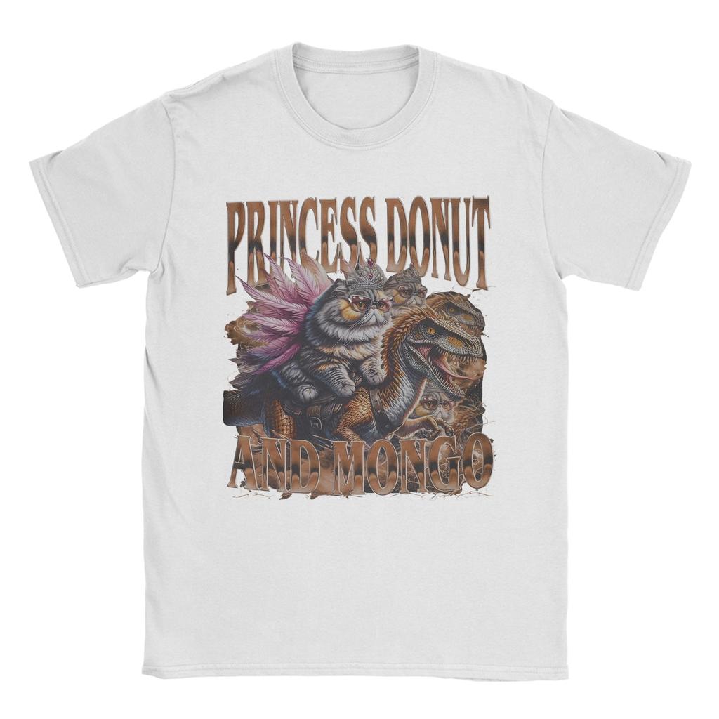 Mens TShirt Vintage 90s Princess Donut and Mongo Dungeon Crawler Carl 100 Cotton Tees T Shirt Round Collar Clothing New