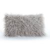 12 X 20 Inch 30 X 50 Cm Decorative New Luxury Series Style Grey Faux Fur Throw Pillow Case Cushion Cover for Sofa Bedroom Car