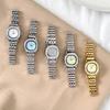Fashion Women's Diamond-encrusted Quartz Steel Belt Watch Light Luxury High-end Sense Versatile Temperament Waterproof Watch