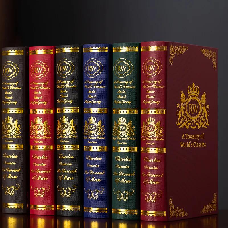 12pcs/set Vintage Fake Book Model Ornament Simulation Book Decoration Photography Book Props Household Study Room Decoration