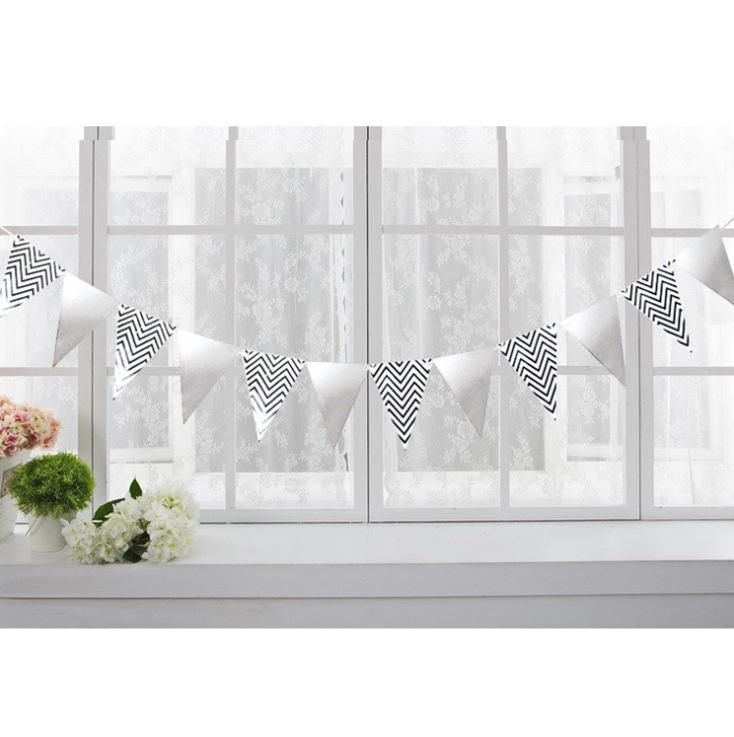 Happy Birthday Hat One-Piece Bronzing Flag Baby'S First Birthday Arrangement Banner Customization