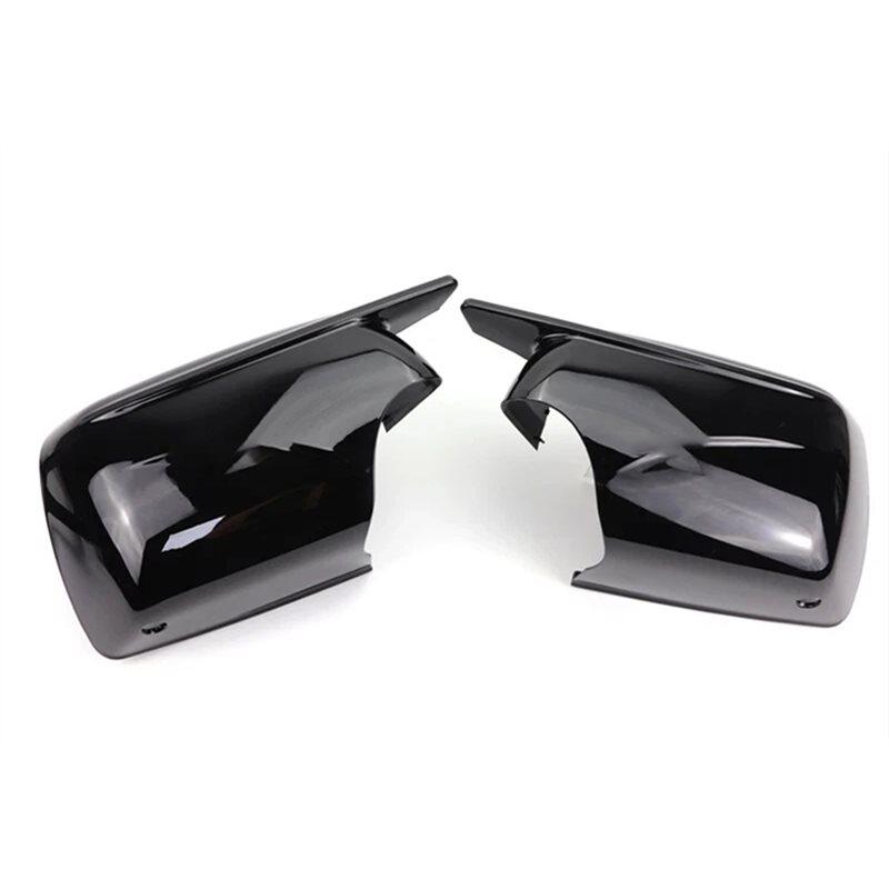 M Look Glossy Black Mirror Covers For BMW X5 E53 1999- 2006 Rearview Side Mirror Cover Caps New