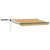 Electric Retractable Awning Yellow Grey Anthracite 2.5 X 2 M