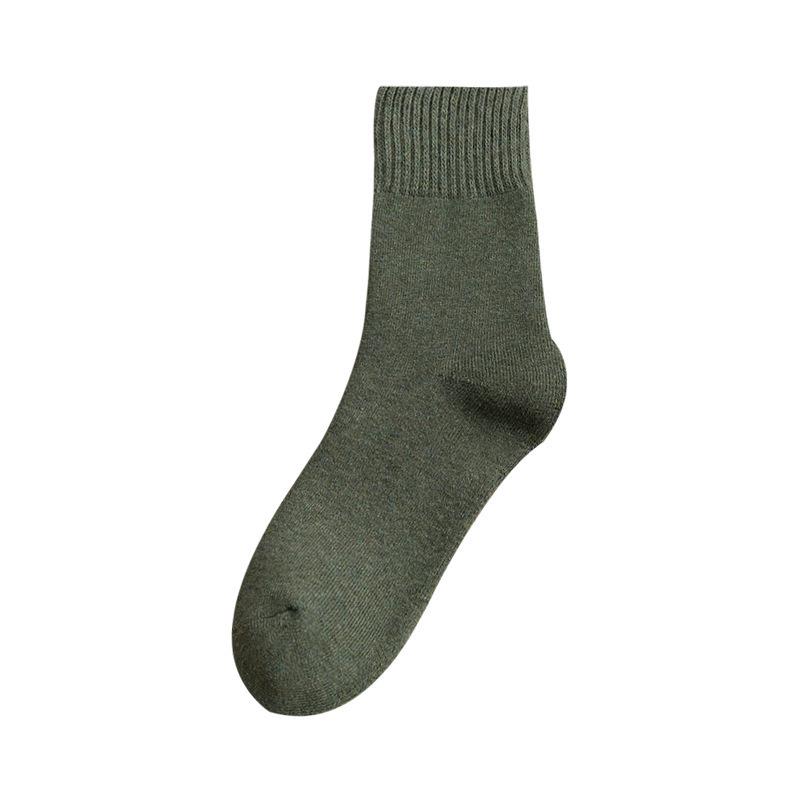 Women's Fleece-Lined Mid-Calf Socks - Warm and Thick for Autumn/Winter