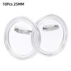 Blank Acrylic DIY Button Pins 10 PCS Transparent Badge Set for Small Business Custom Pin Making Supplies
