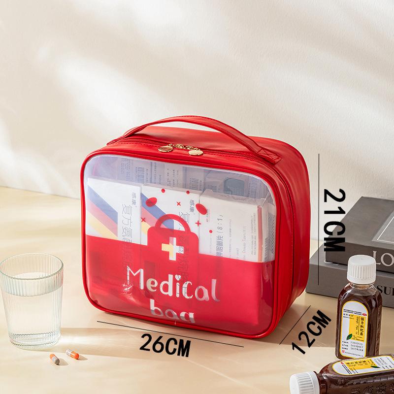 Foldable Large-Capacity Medicine Box: Dustproof & Moisture-Proof First Aid Travel Storage Bag