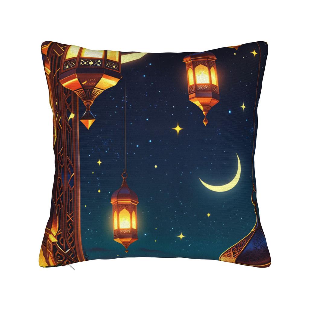 Ramadan Lantern Pillow Cover Fashion Pillow Case For Sofa Car Home Decor Soft Cushion Cover Gift