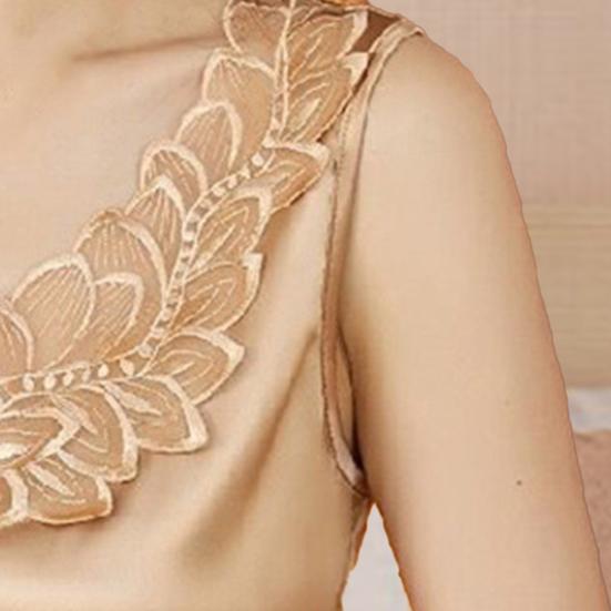 Sommer-Damenweste, einfarbig, Spitze, V-Ausschnitt, ärmellos, lockere Bluse