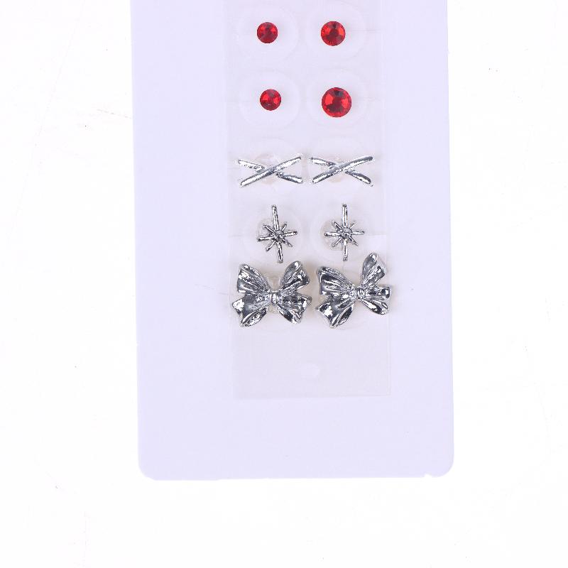 20Pcs/Sheet  Heart Cherry Bow  Ear Point Stickers Ear Pressure Stick Acupuncture Auricular Ear Stickers Massage