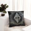 Ethereum ETH Crypto Trader Pillowcase Printed Polyester Cushion Cover Decor Bitcoin Pillow Case Cover Home Zippered