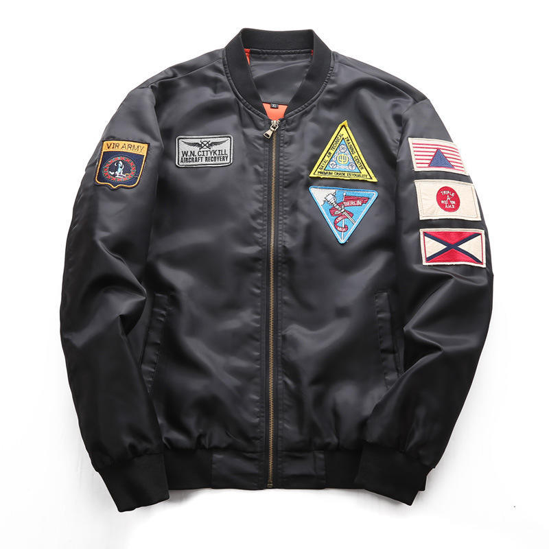 New Spring And Autumn Large Size Men'S Sports Casual Stand-Up Collar Jacket Ma01 Pilot Men'S Baseball Uniform