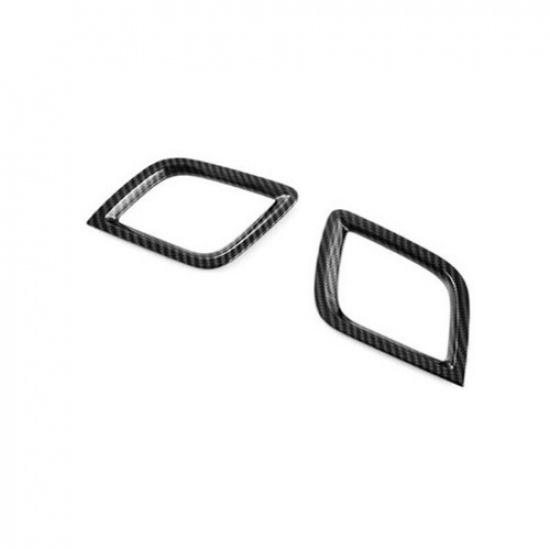Carbon Fiber 2X Front Side Air Outlet Vent Cover Trim For Isuzu D-Max 2021 2022