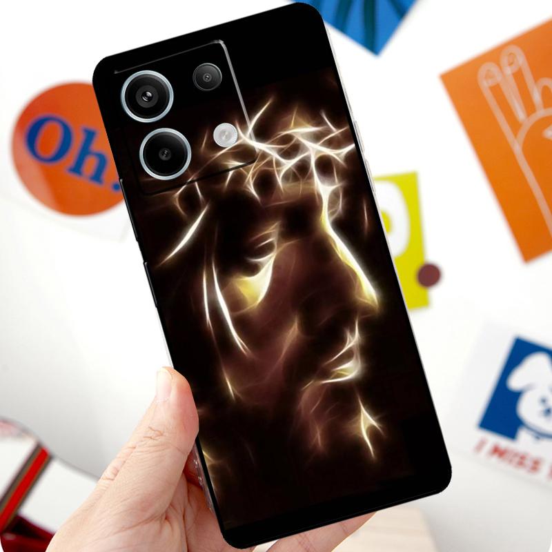 God Jesus Christ Christian Funda For Xiaomi Redmi Note 14 13 10 11 12 Pro 11S 12S Case For Redmi 15 14C 10C 12C 13C 15C