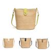 Elegant Pvc Bucket Bag 2024 Trendy Woven Design National Style Crossbody