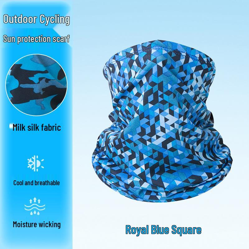 Slim Camouflage Neck Gaiter & Face Mask: Unisex, Dustproof, Breathable Ice Silk