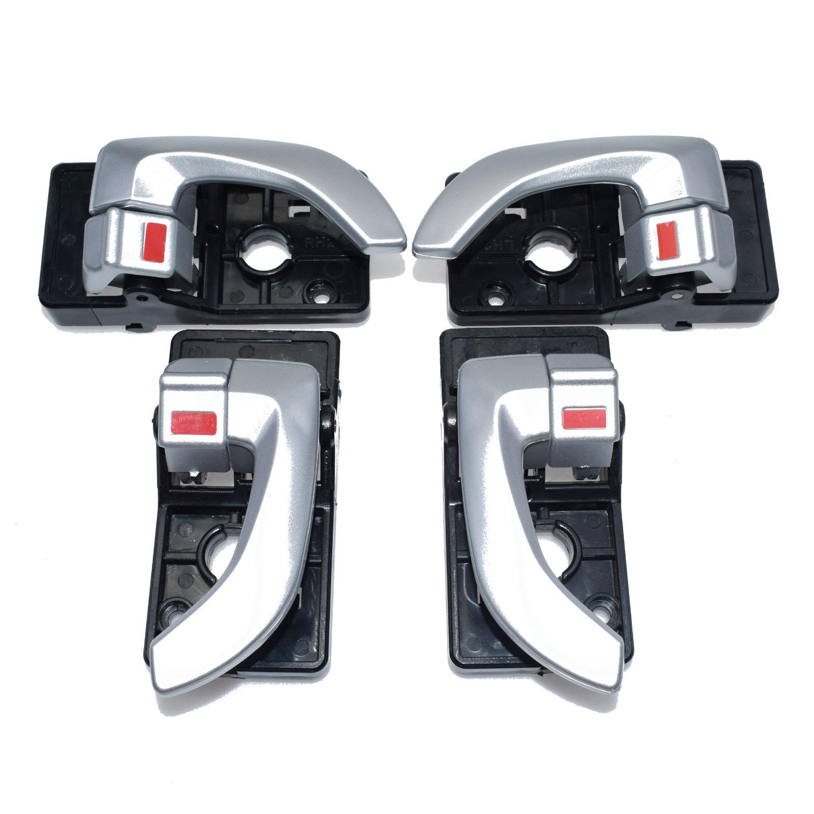 

WOLFIGO левая и правая внутренняя ручка внутренней двери для HYUNDAI Tucson 2005 2006 2007 2008 2009 82610-2E000 826202E000 серебристого цвета