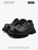 Hight Quality Spring New Street Style Height Increasing Leather Shoes For Men's Women Black Hombre Teenagers Daily Casual Dress