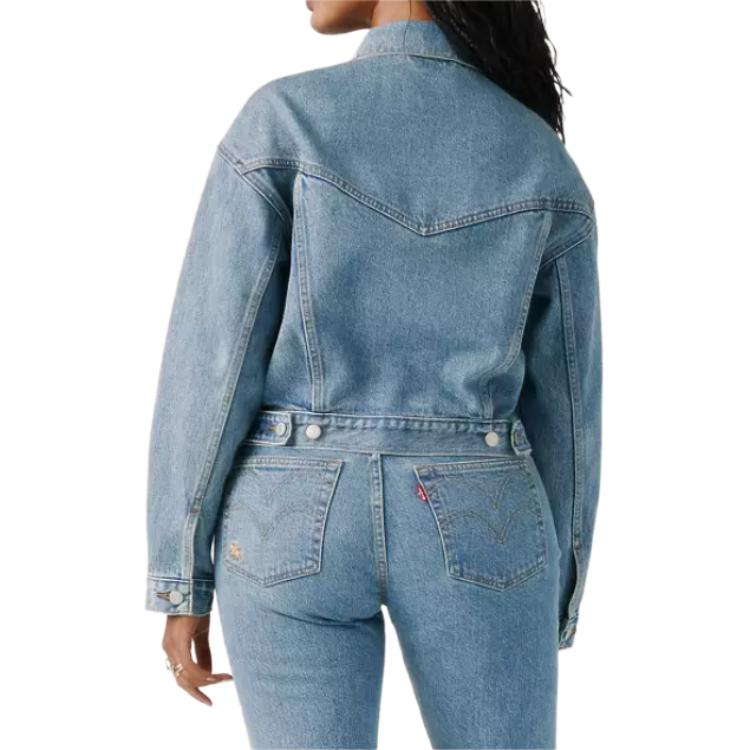 Levis X Beyoncé Collaboration Comfortable Denim Jacket With Flap Pocket Design FW25 Women Jackets 005ON-0001