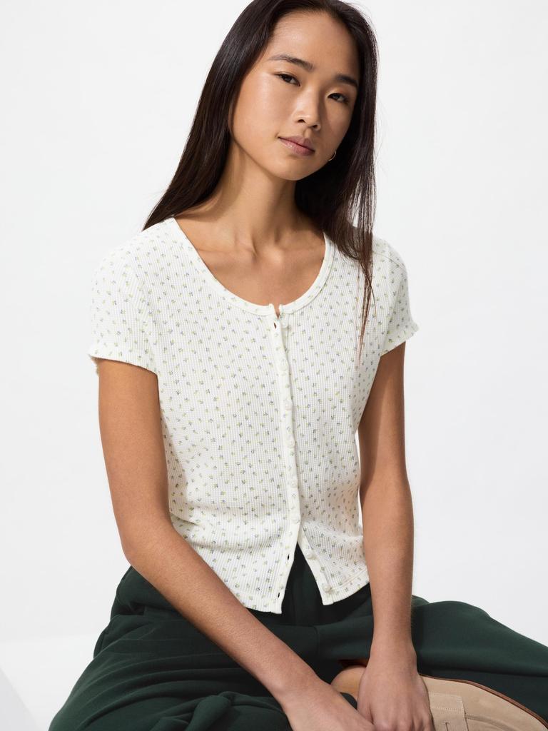 Uniqlo Japan Waffle Full Open Mini T