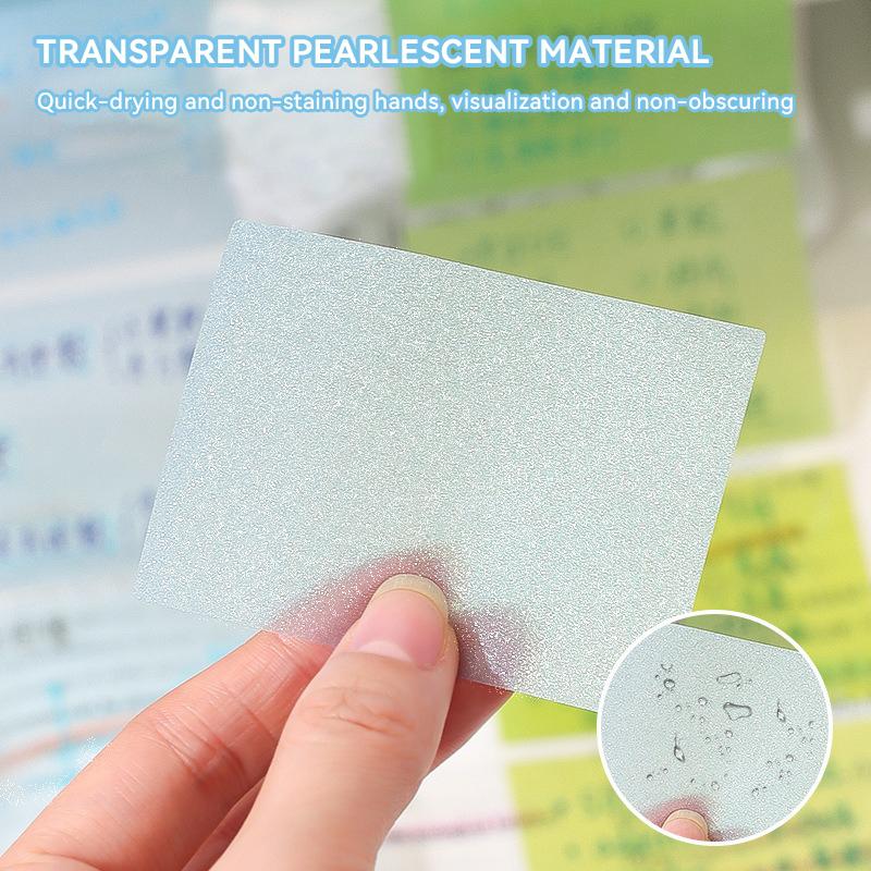 105Sheets/roll Pull-out Sticky Notes Student Languo Adhesive Colored Index Label Stickers DIY Transparent Color Sticky Notes