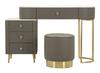 Bed Desk Sharon Gray With Stool Cm 120X40X75 (Stool Size Ø36X39)