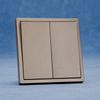Double Click Button Wall Switch EU Thin Panel 250V 10A 2 Gang 1 Way 2 Way Light Switch