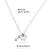 Dangling Star Necklaces Women Girl Hollow Star Pendant Necklaces Fashion Party Jewelry Alloy Material for Women Girls