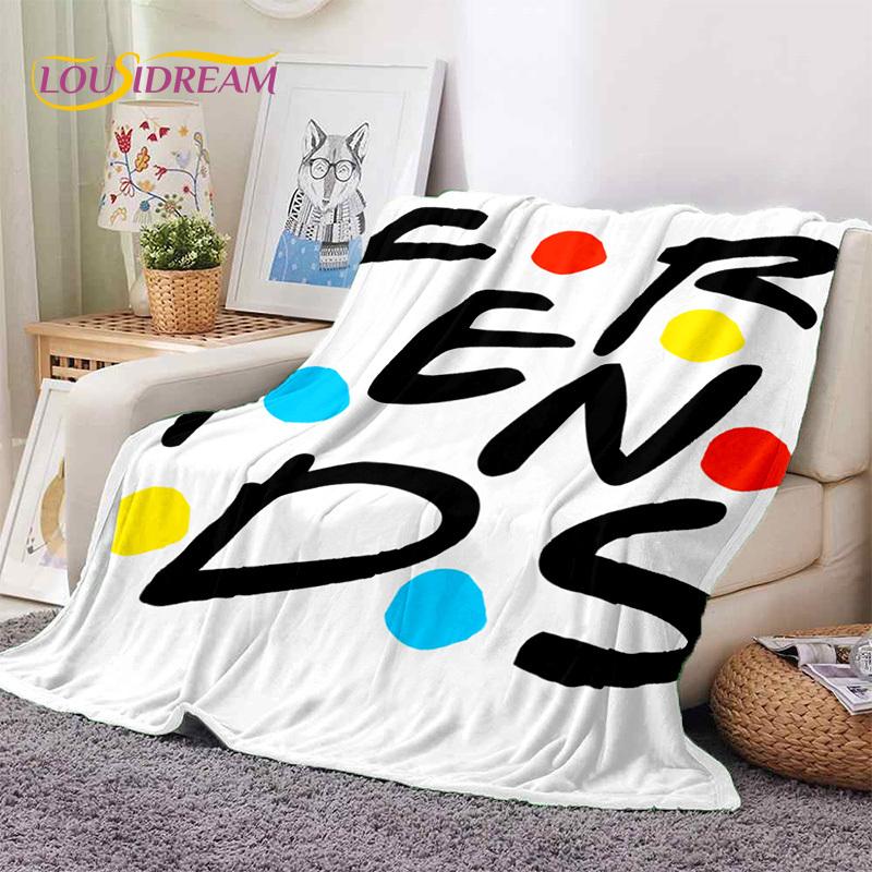Latest Friends Classics TV 3D Soft Flannel Blankets,Throw Blanket Comfortable Blanket for Picnic Beds Sofa Home Bedroom Gift Kid
