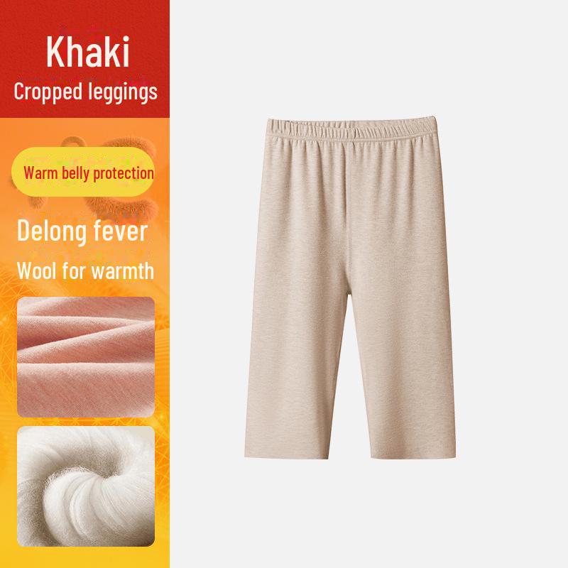 Women's Wool Silk Velvet-Lined Leggings: Seamless, Warm, Autumn/Winter Pants with German Velvet and Heating Technology.