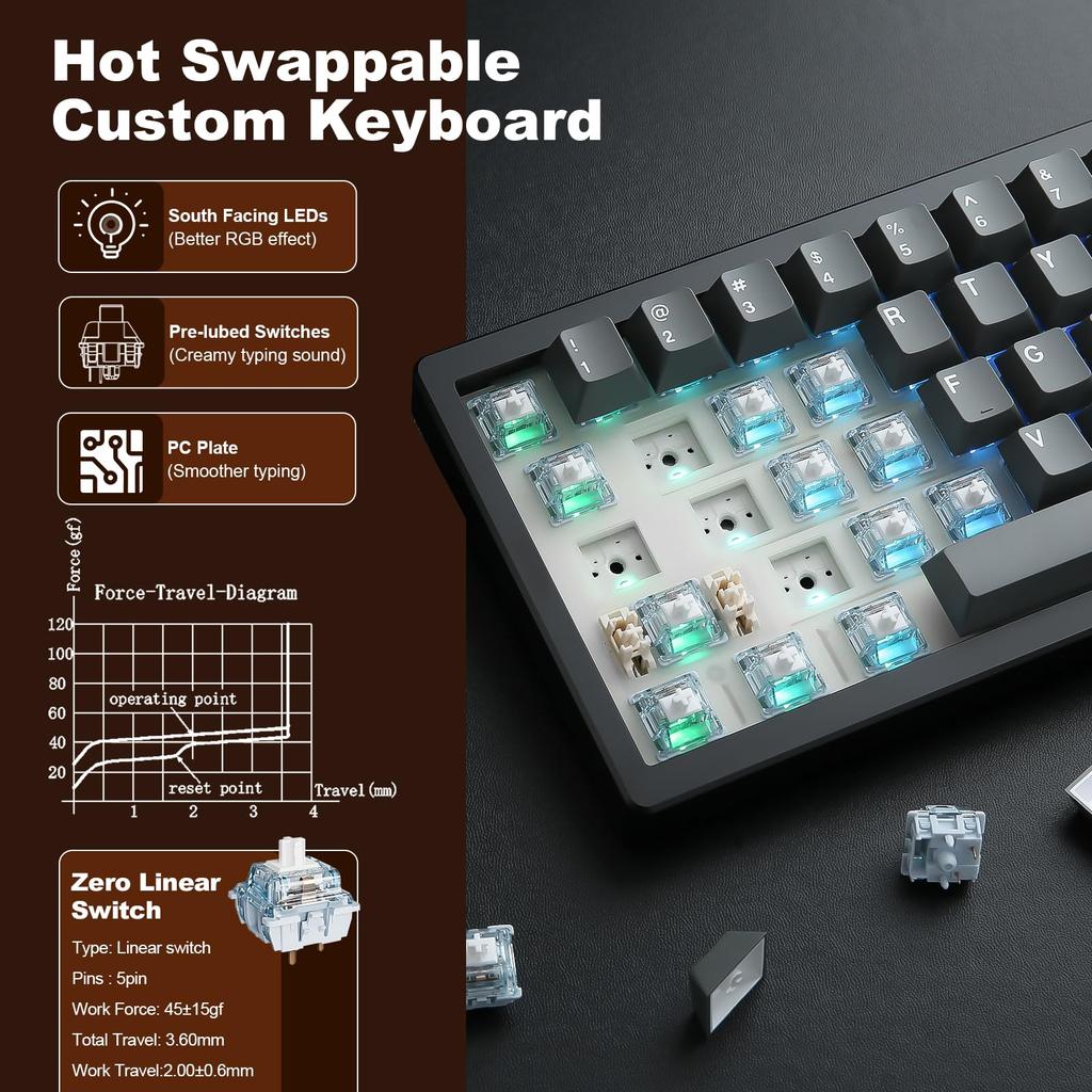 [YUNZII] AL68 Wireless RGB Keyboard – keyboard