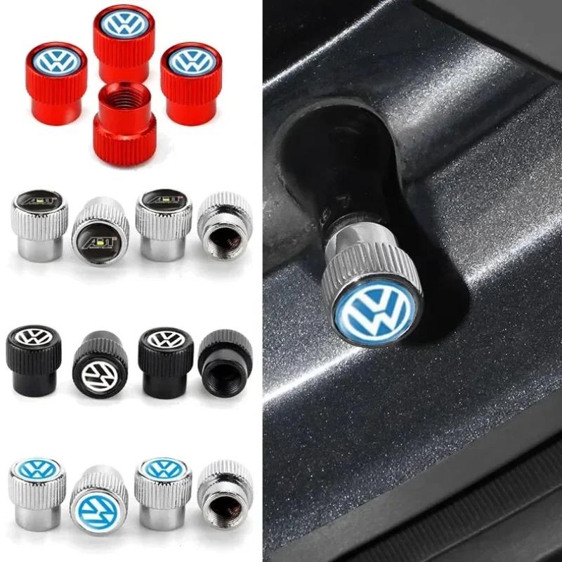 2026 Nuovo Per VOLKSWAGEN VW 4pz Tappi Stelo Valvola Pneumatico Ruota Auto per Volkswagen Golf GTI Passat Jetta Touareg Tiguan Polo Bora Sci