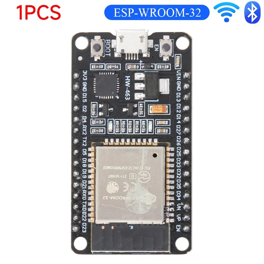 1-10PCS ESP32 WROOM-32 Development Board TYPE-C CH340C/ CP2102 Micro Modules WiFi+BT Ultra-Low Power Dual Core Wireless Modules