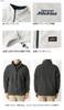 Genuine Dickies Men's Stand-Up Fleece Jacket, Autumn/Winter, Long Sleeve, Logo Embroidery, Drawcord, RH3-1483 L C, Sumikuro